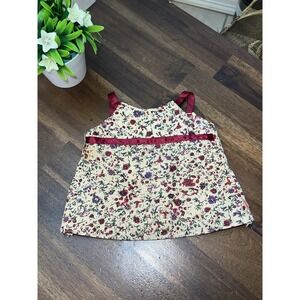 CABBAGE PATCH Kids DOLLS CLOTHES DRESS Floral Burgundy CPK